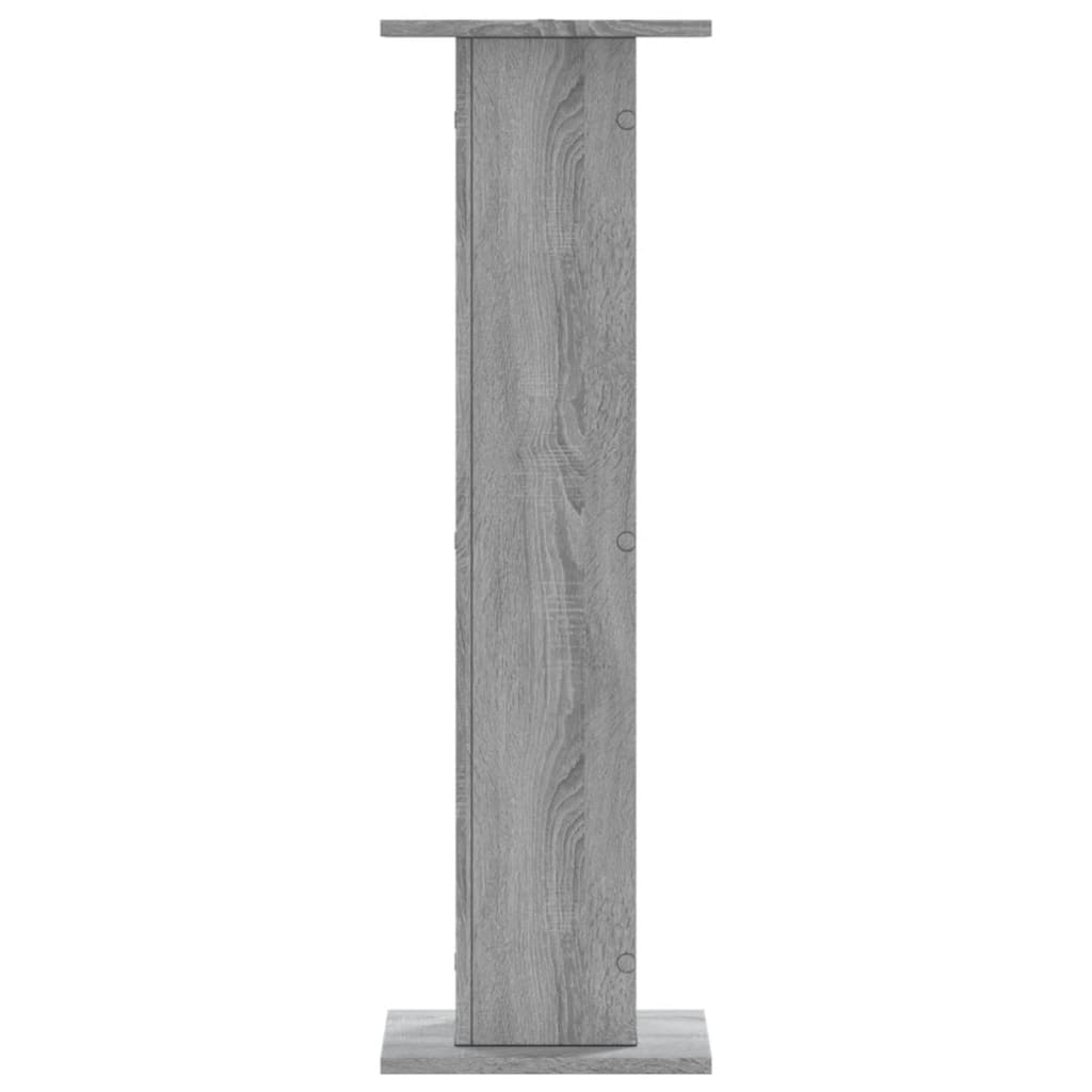 Plantenstandaards 2 st 30x30x95 cm bewerkt hout grijs sonoma – afbeelding 7
