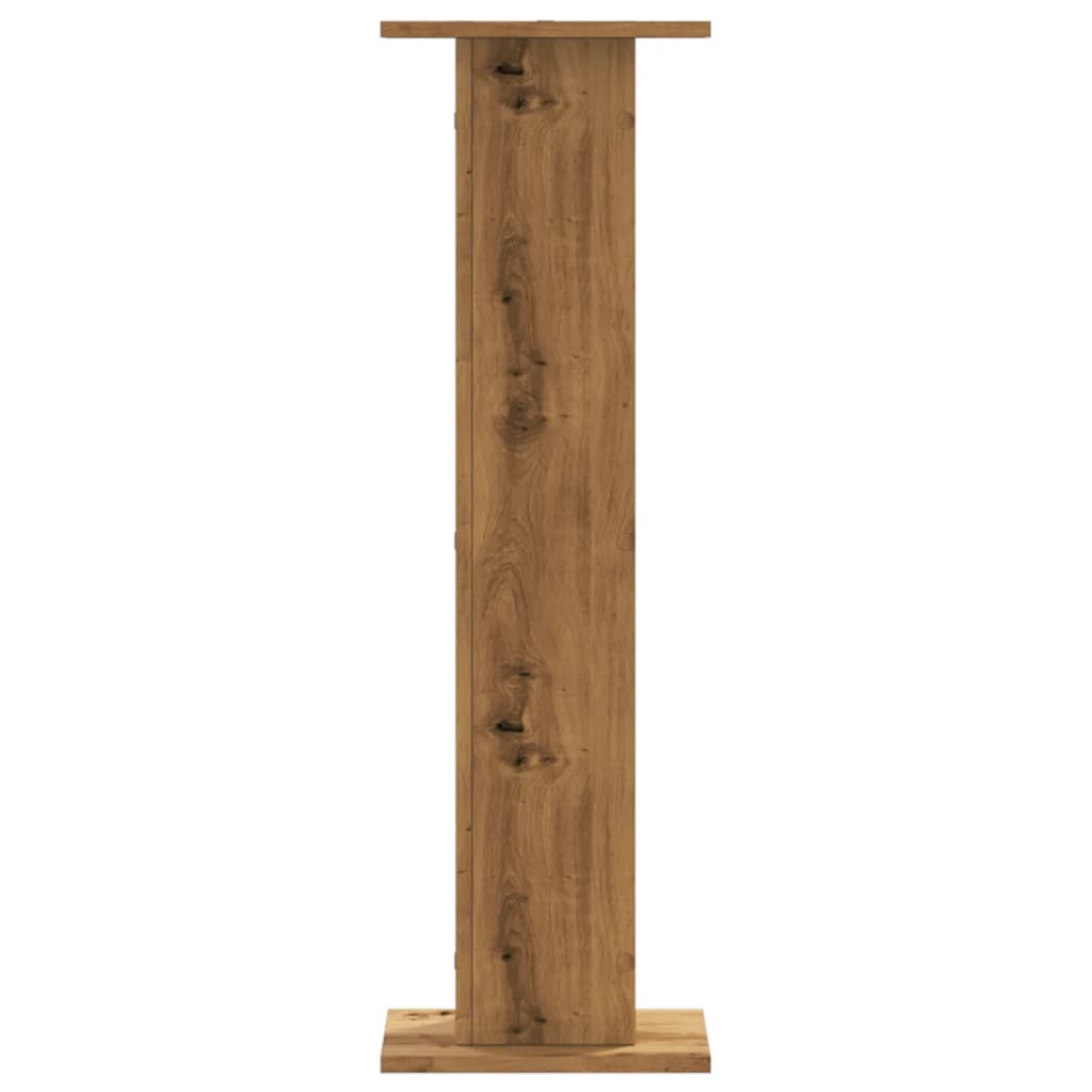 Plantenstandaards 2 st 30x30x95 cm hout artisanaal eiken – afbeelding 4