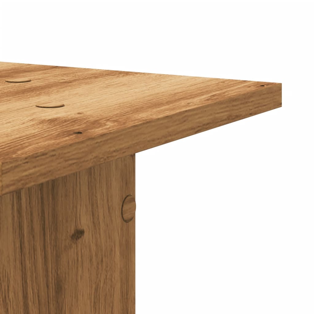 Plantenstandaards 2 st 30x30x95 cm hout artisanaal eiken – afbeelding 8