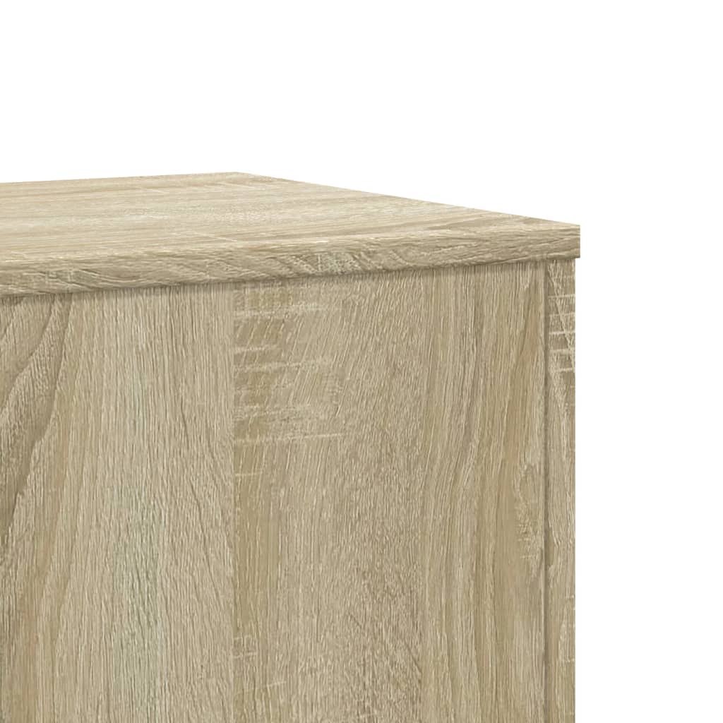 Plantenstandaards 2 st 33x33x100 cm bewerkt hout sonoma eiken – afbeelding 8