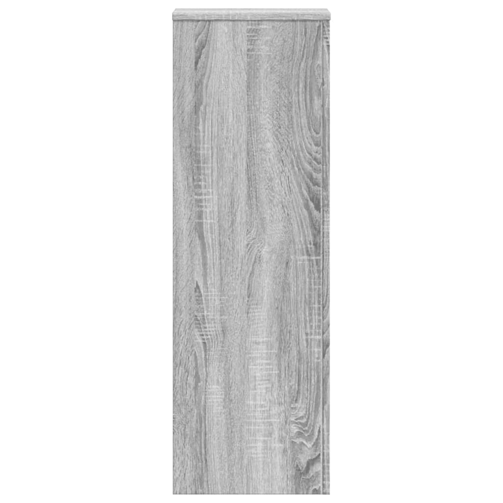 Plantenstandaards 2 st 33x33x100 cm bewerkt hout grijs sonoma – afbeelding 4