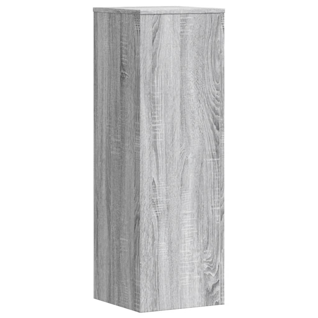 Plantenstandaards 2 st 33x33x100 cm bewerkt hout grijs sonoma – afbeelding 5