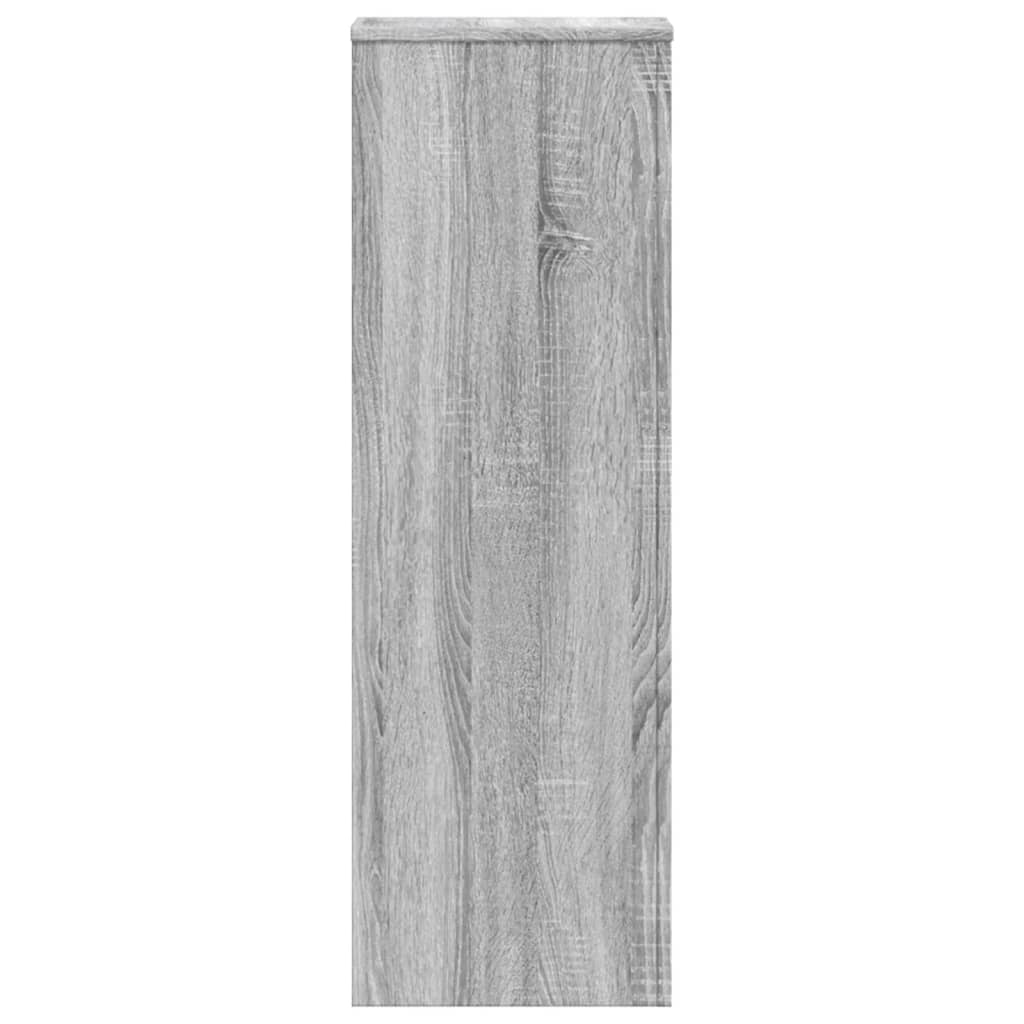 Plantenstandaards 2 st 33x33x100 cm bewerkt hout grijs sonoma – afbeelding 7