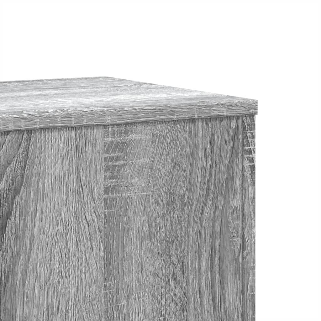 Plantenstandaards 2 st 33x33x100 cm bewerkt hout grijs sonoma – afbeelding 8