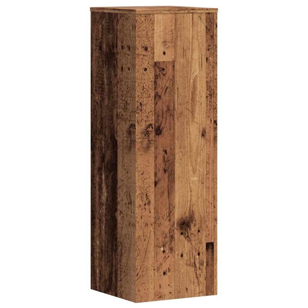 Plantenstandaards 2 st 33x33x100cm bewerkt hout oud houtkleurig – afbeelding 5