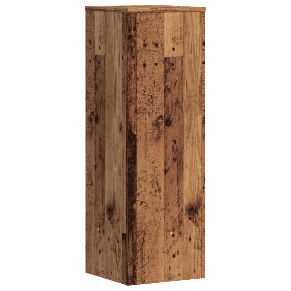 Plantenstandaards 2 st 33x33x100cm bewerkt hout oud houtkleurig – afbeelding 6