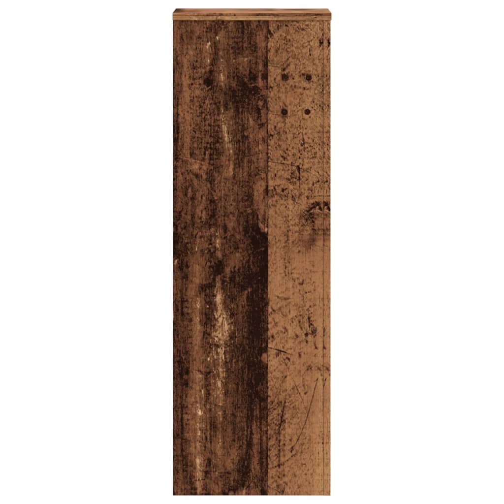 Plantenstandaards 2 st 33x33x100cm bewerkt hout oud houtkleurig – afbeelding 7