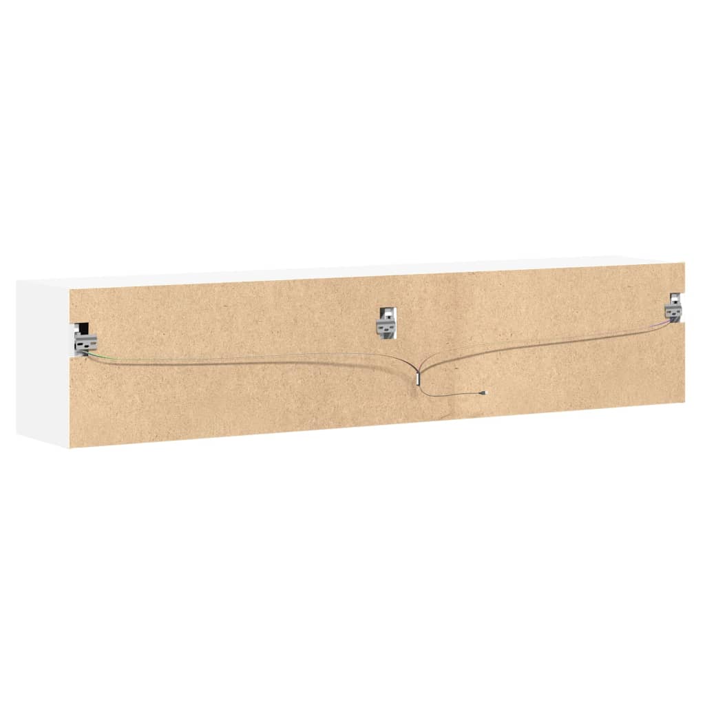 Tv-wandmeubel met LED-verlichting 180x31x38 cm wit – afbeelding 8