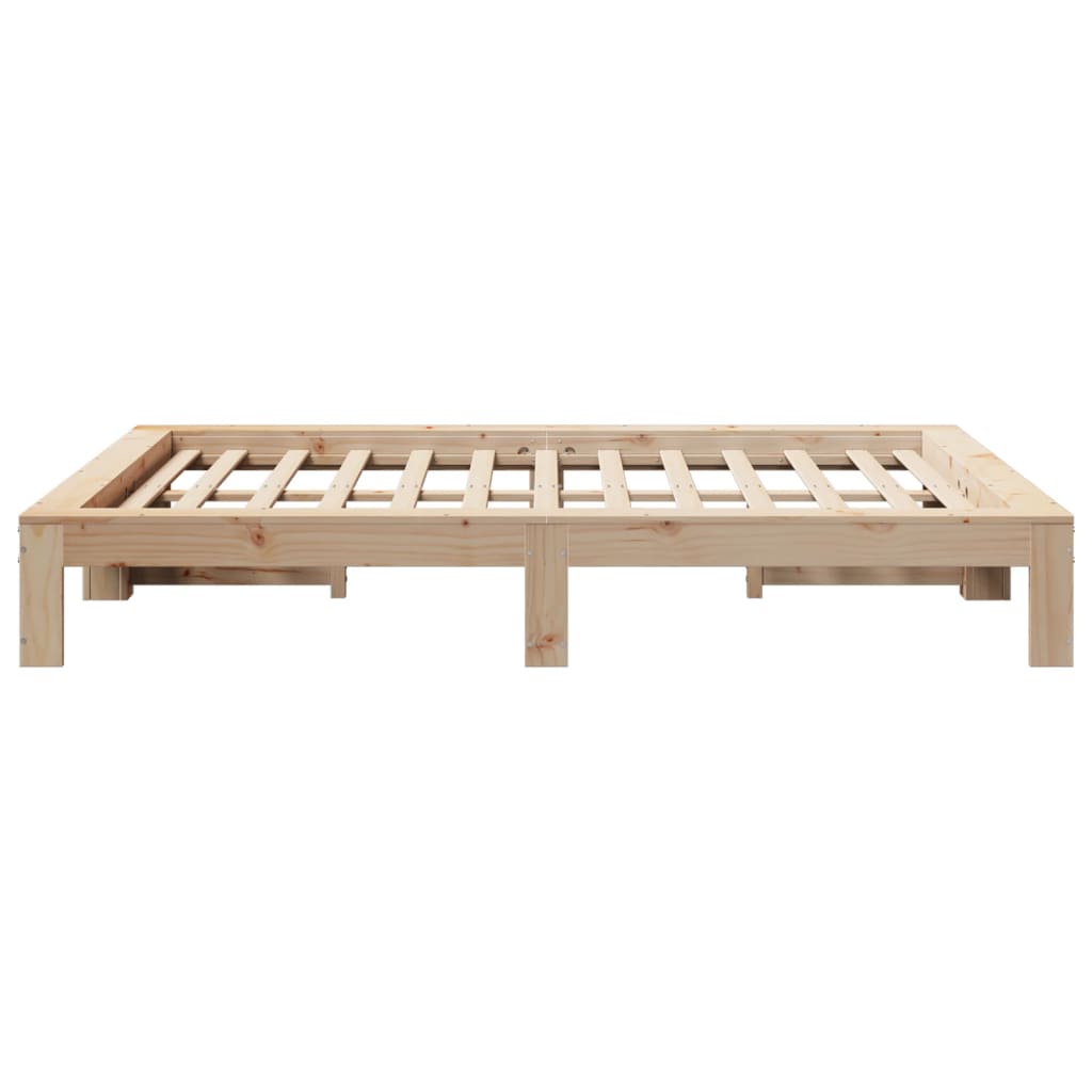 Bedframe zonder matras massief grenenhout 150x200 cm – afbeelding 5