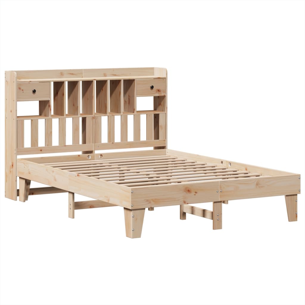 Bedframe zonder matras massief grenenhout 140x200 cm – afbeelding 3