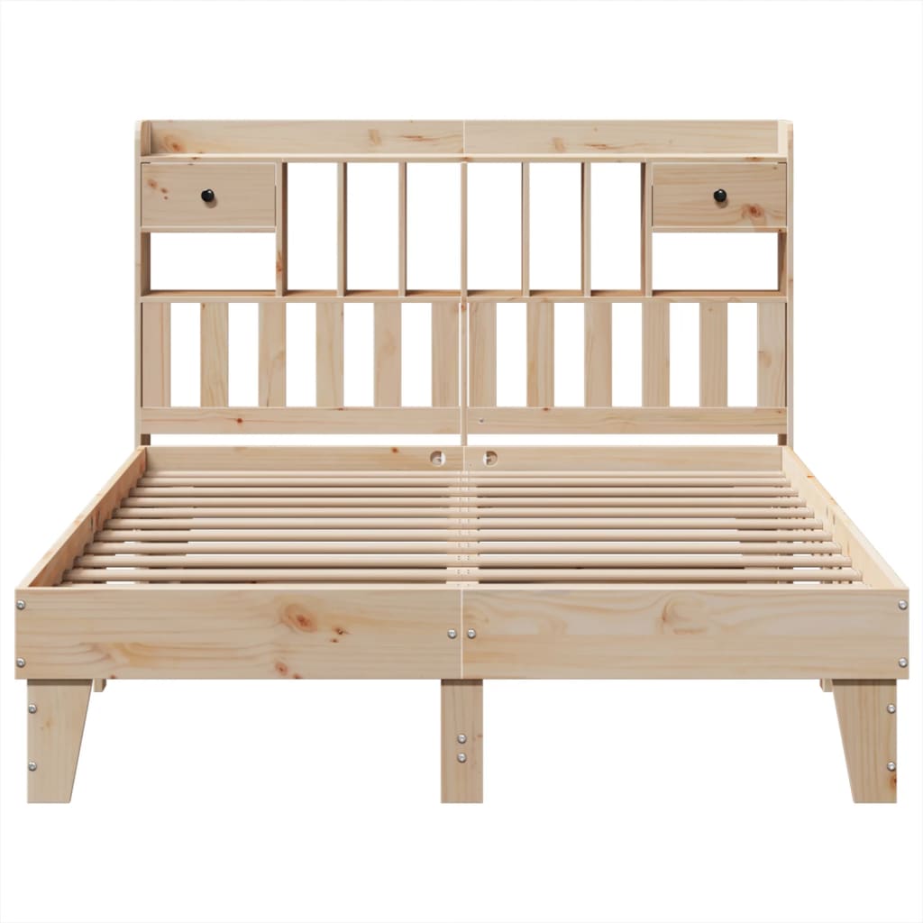 Bedframe zonder matras massief grenenhout 140x200 cm – afbeelding 4
