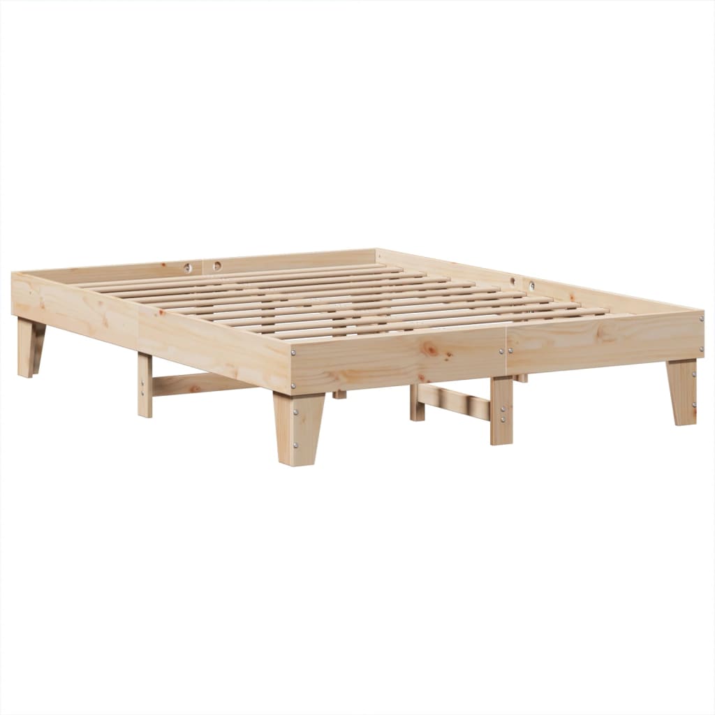 Bedframe zonder matras massief grenenhout 140x200 cm – afbeelding 5