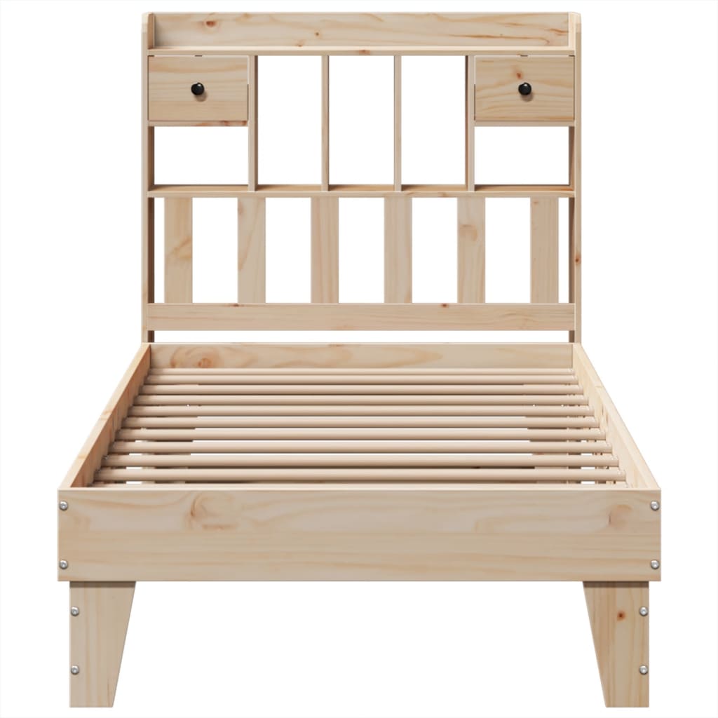 Bedframe zonder matras massief grenenhout 100x200 cm – afbeelding 4