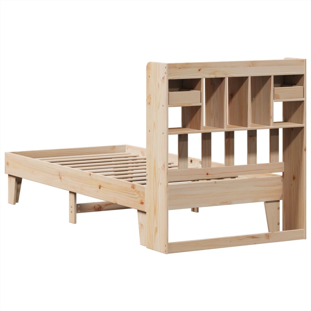 Bedframe zonder matras massief grenenhout 100x200 cm – afbeelding 8
