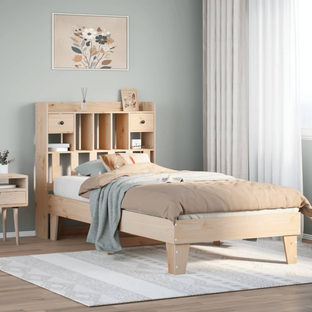 Bedframe zonder matras massief grenenhout 90x190 cm – afbeelding 1