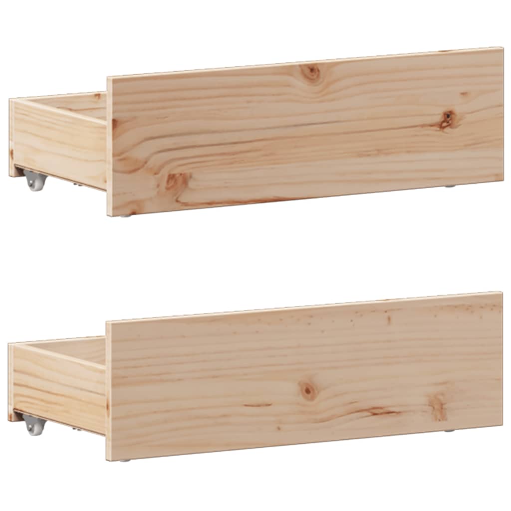 Bed met boekenkast zonder matras massief grenenhout 90x200 cm – afbeelding 10
