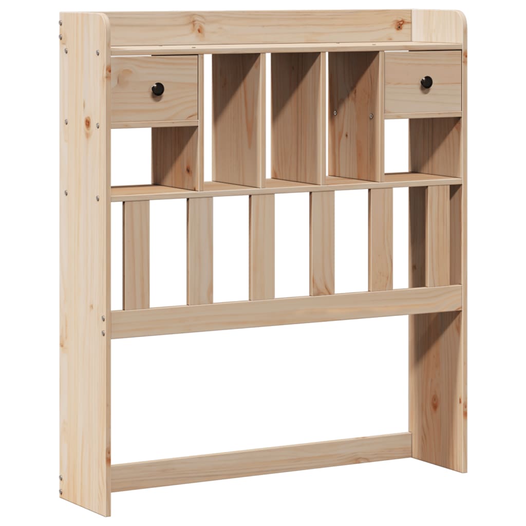 Bed met boekenkast zonder matras massief grenenhout 75x190 cm – afbeelding 5