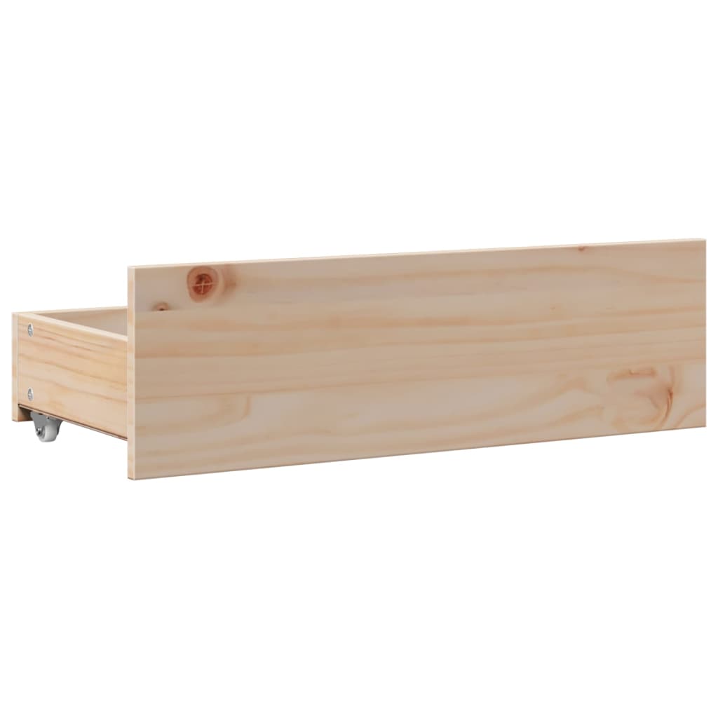Bed met boekenkast zonder matras massief grenenhout 75x190 cm – afbeelding 8