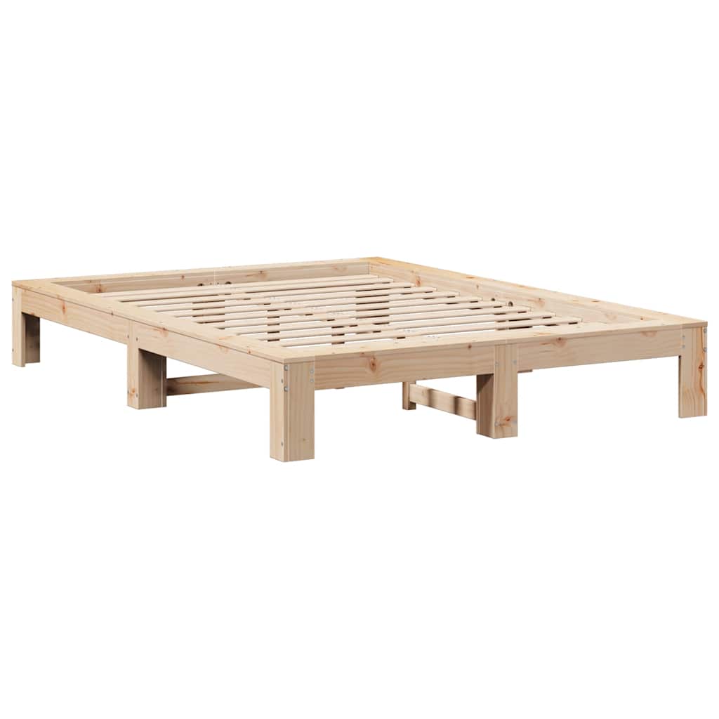 Bedframe zonder matras massief grenenhout 150x200 cm – afbeelding 5