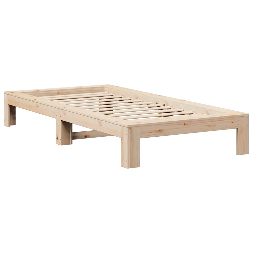 Bedframe zonder matras massief grenenhout 100x200 cm – afbeelding 5