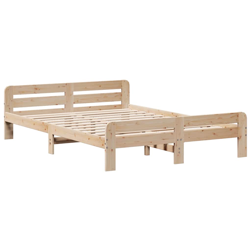 Bedframe zonder matras massief grenenhout 150x200 cm – afbeelding 5