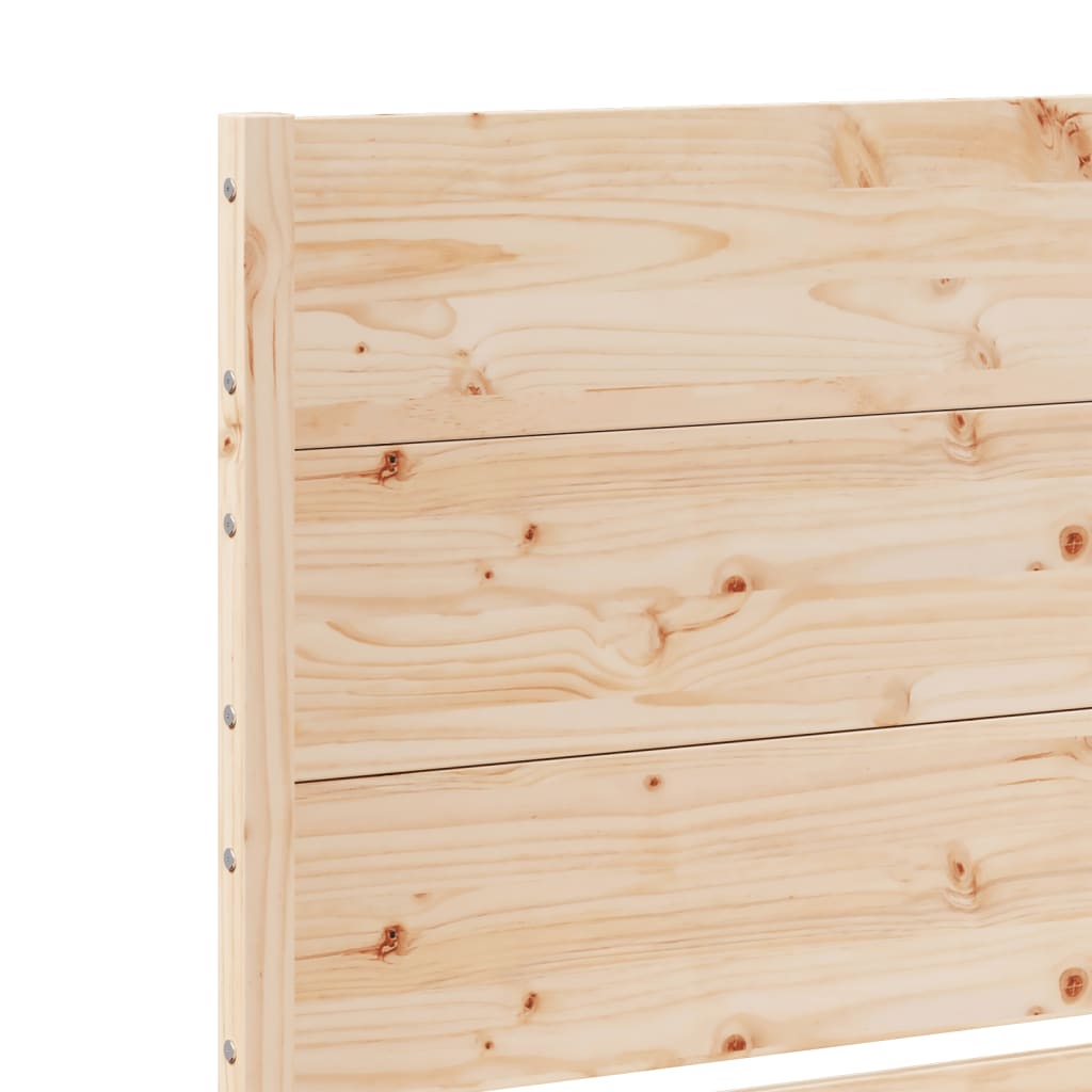 Bedframe extra lang zonder matras massief hout 160x210 cm – afbeelding 7