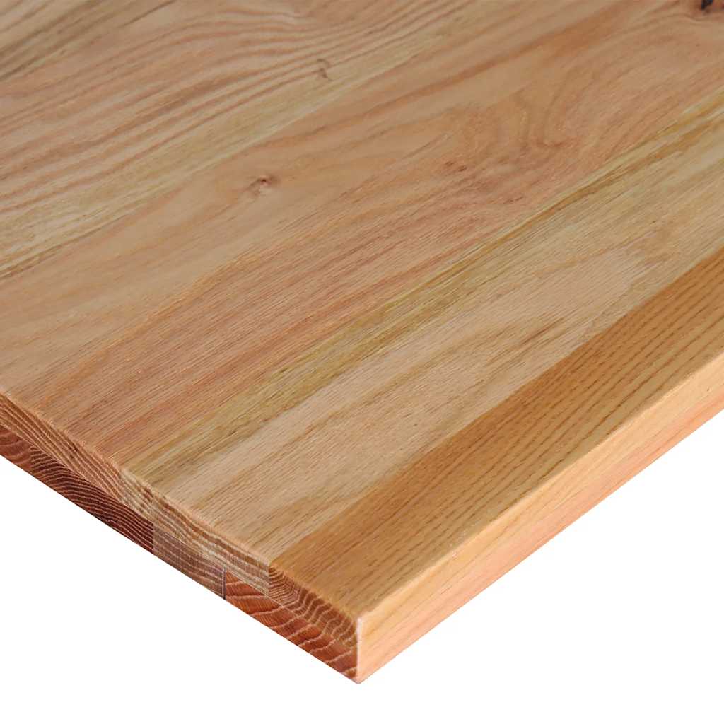 Werkbank 140x60x81,5 cm massief eikenhout lichtbruin – afbeelding 9