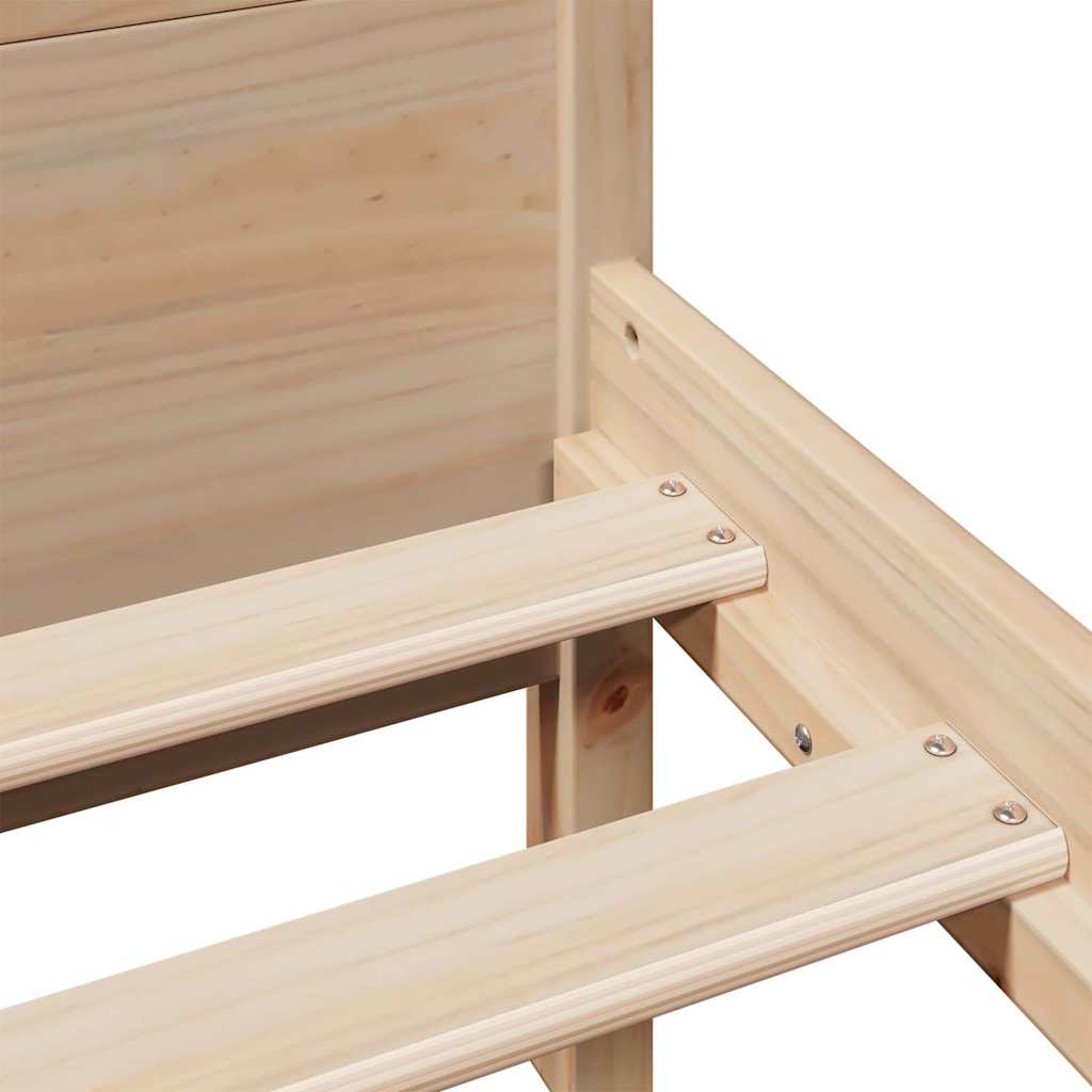 Bedframe zonder matras massief grenenhout 160x200 cm – afbeelding 10
