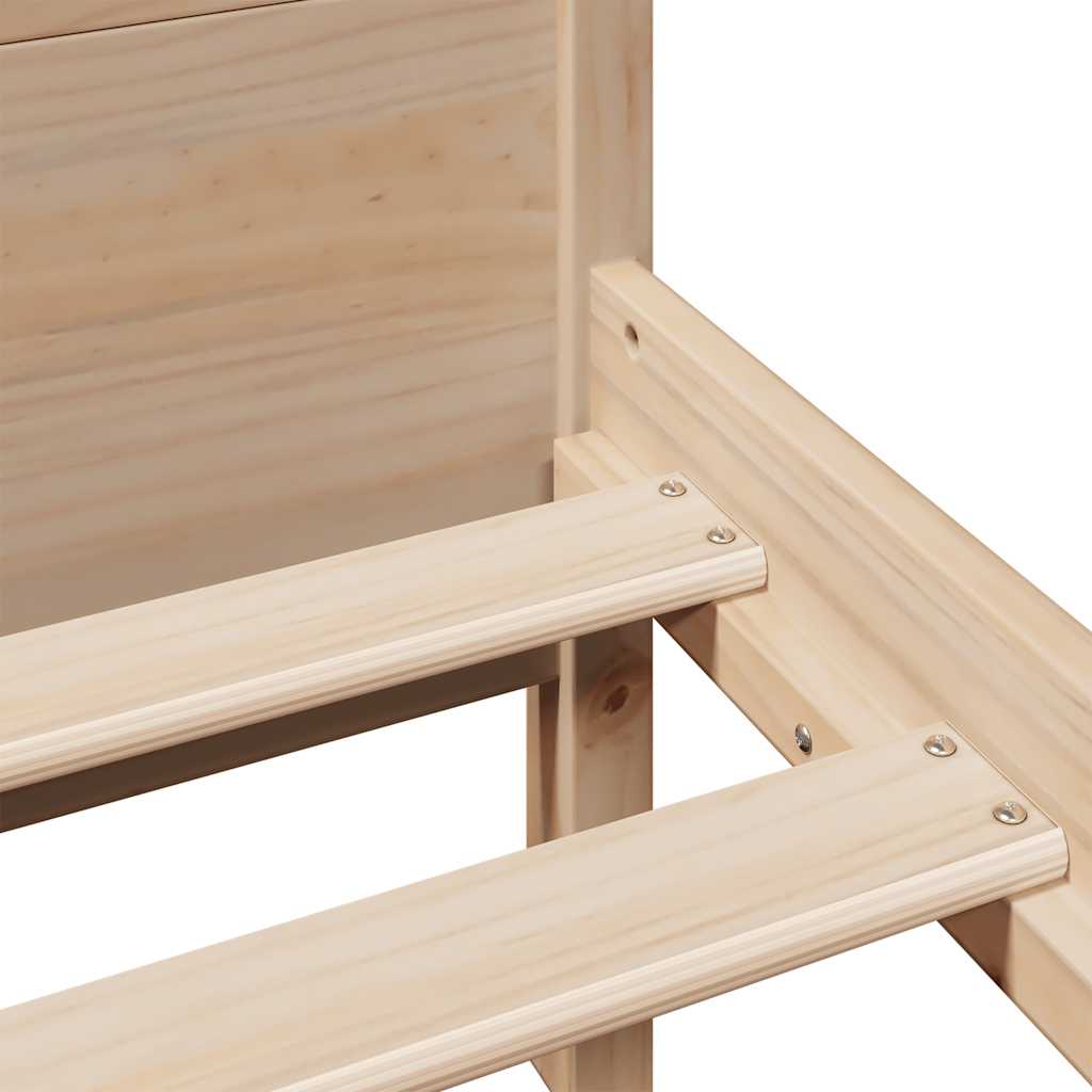 Bedframe zonder matras massief grenenhout 140x200 cm – afbeelding 10