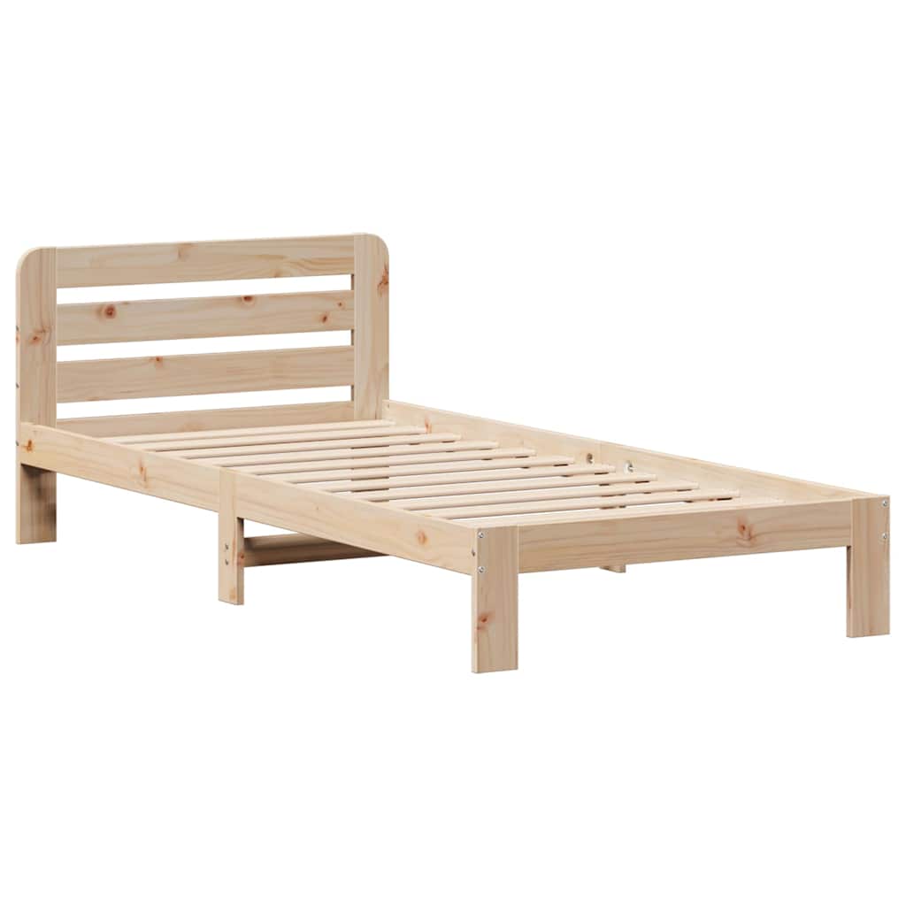 Bedframe zonder matras massief grenenhout 90x200 cm – afbeelding 5