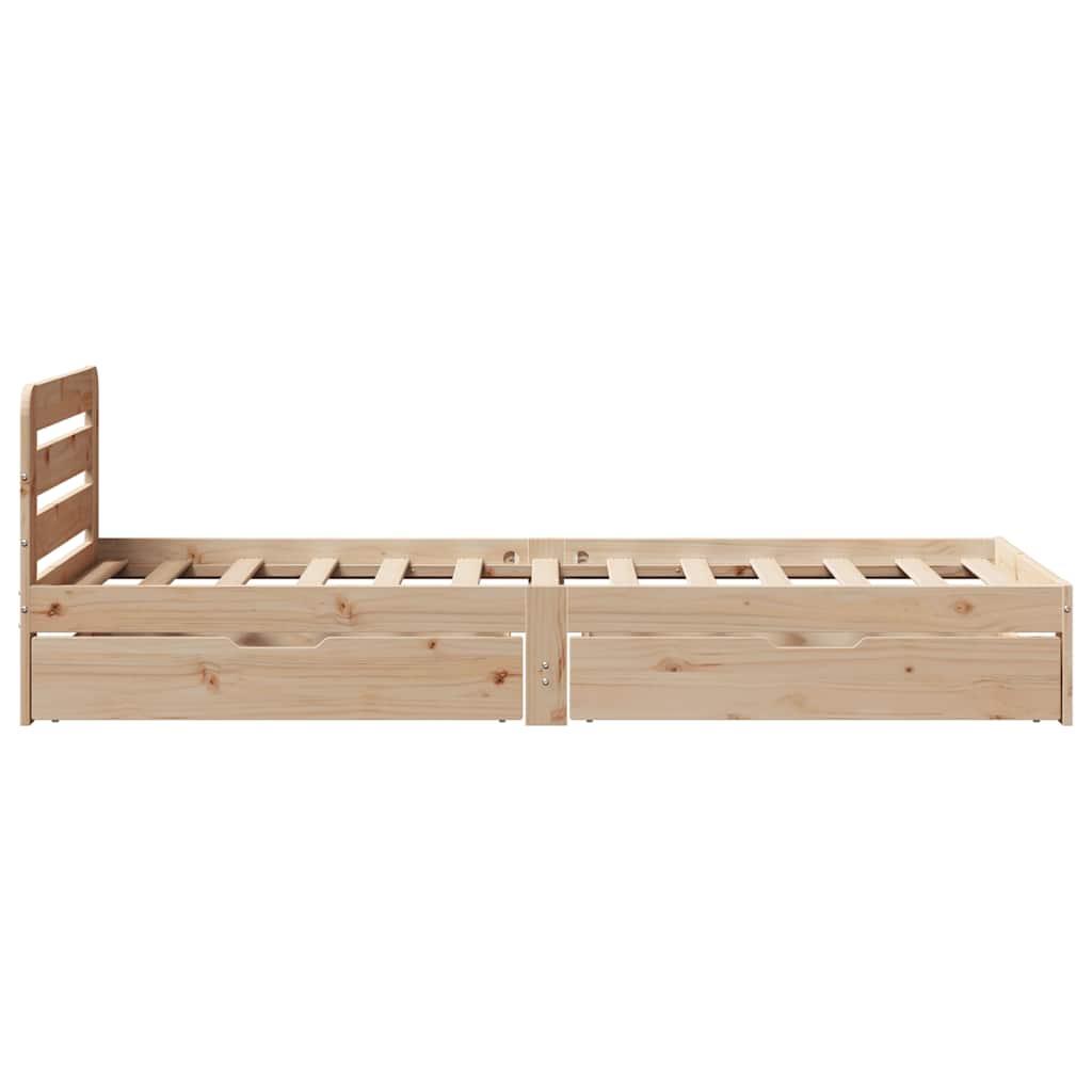 Bedframe zonder matras massief grenenhout 90x200 cm – afbeelding 7