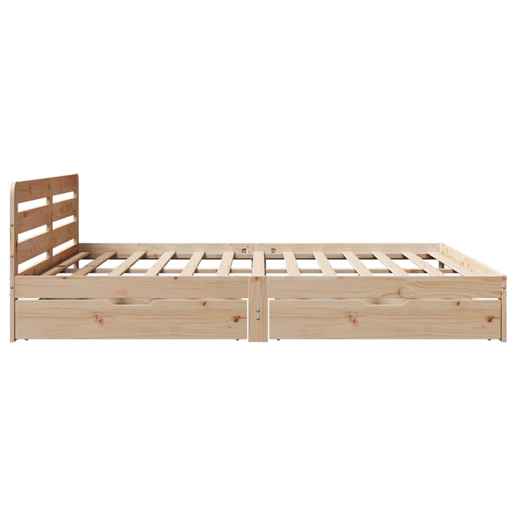 Bedframe zonder matras massief grenenhout 180x200 cm – afbeelding 7