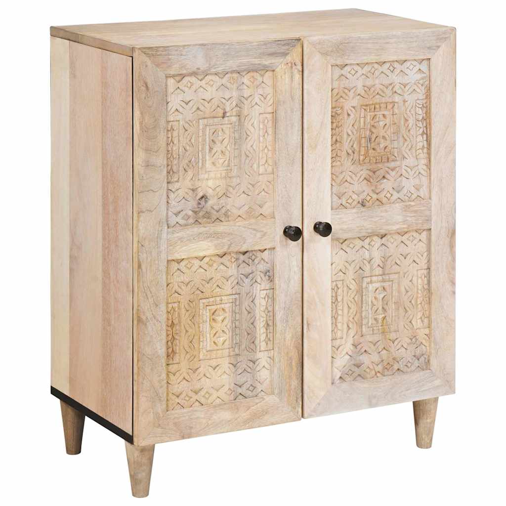 Dressoir 3 pcs Wit 180 x 33,5 x 75 cm massief mangohout – afbeelding 3