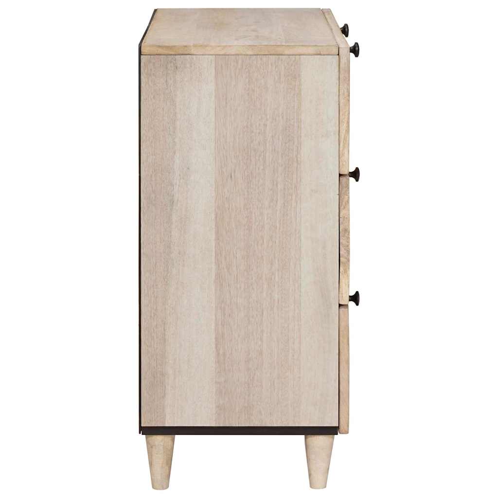 Dressoir 3 pcs Wit 180 x 33,5 x 75 cm massief mangohout – afbeelding 6