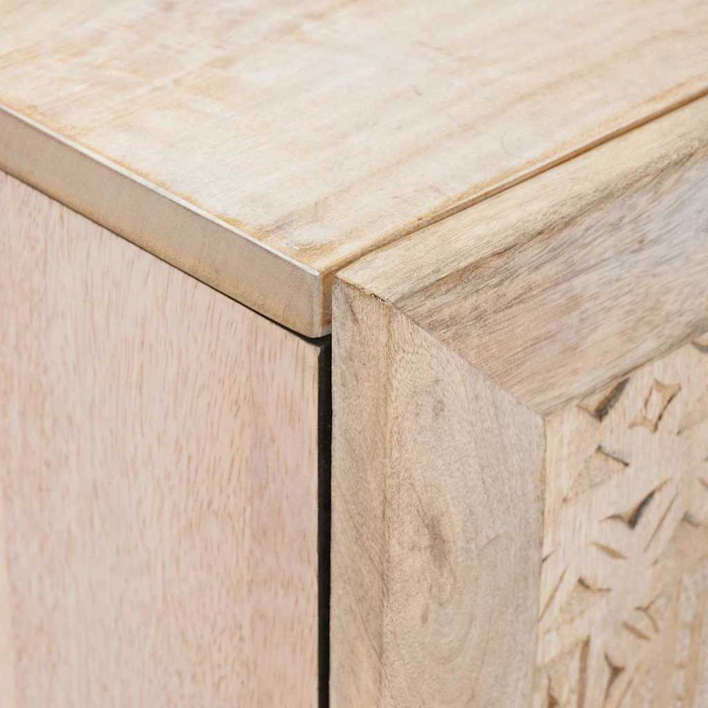 Dressoir 3 pcs Wit 180 x 33,5 x 75 cm massief mangohout – afbeelding 8