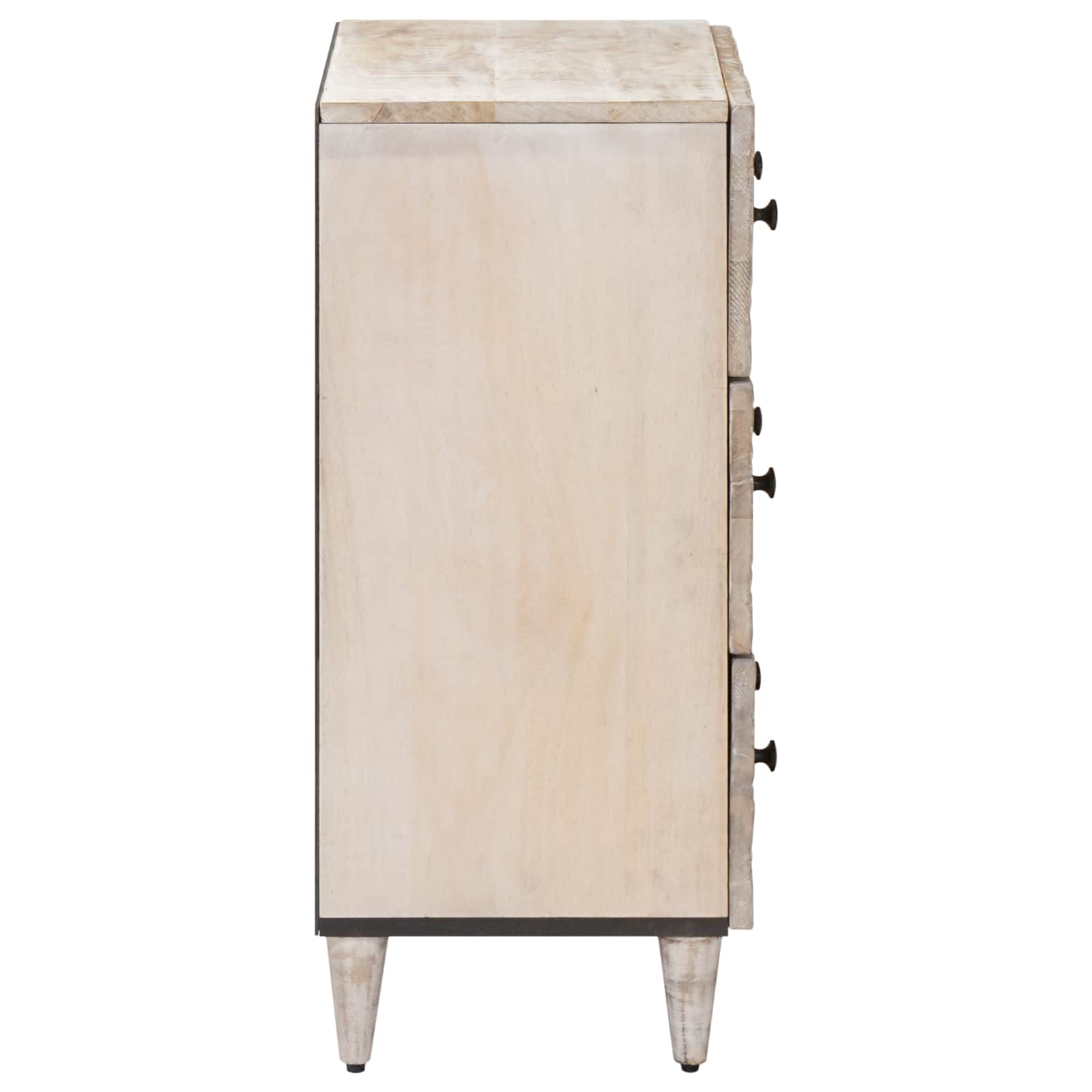 Dressoir 2 pcs Wit 60 x 33,5 x 75 cm Massief Mango Hout – afbeelding 5