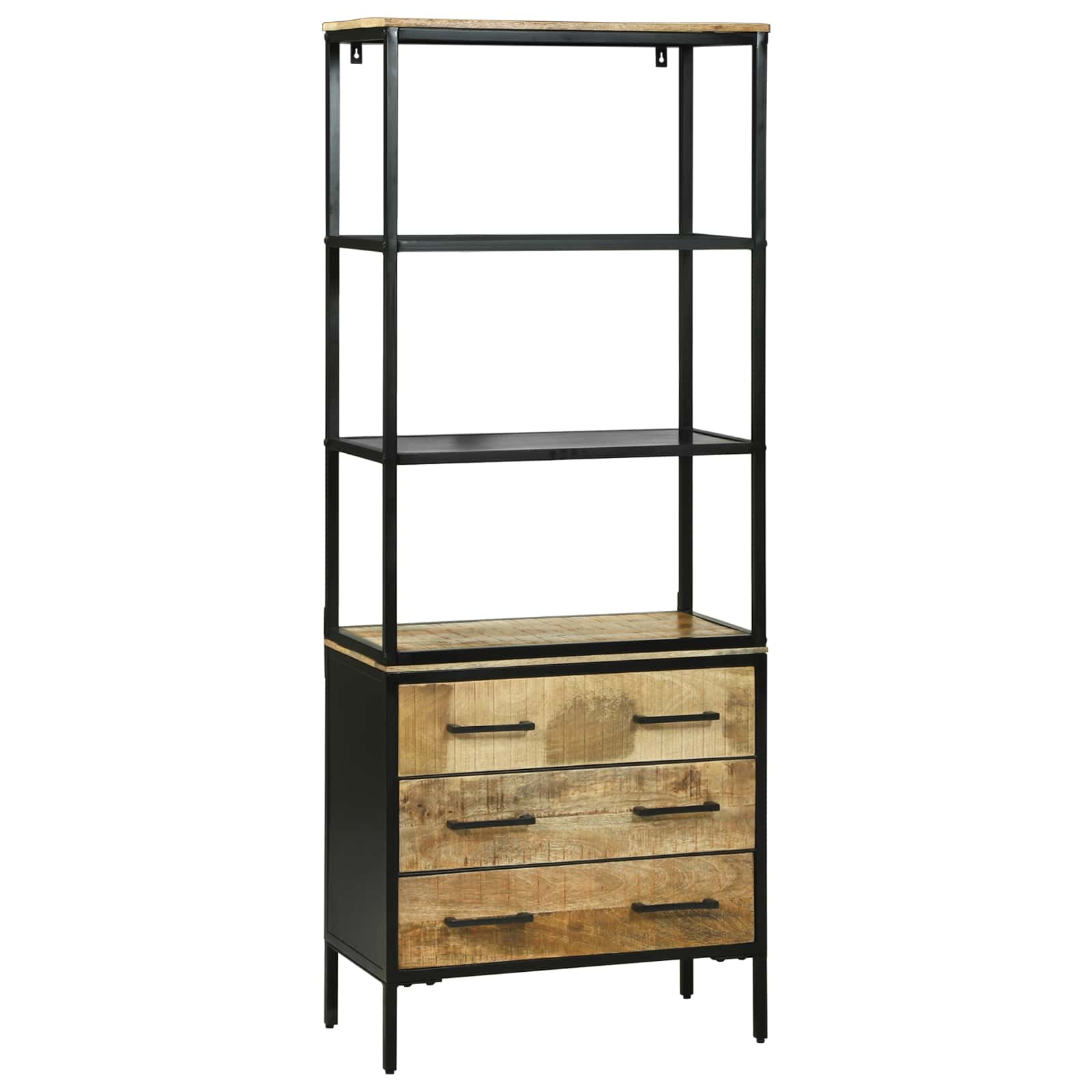 Hoge kast met lade Bruin 70 x 35 x 180 cm Massief Mango Hout