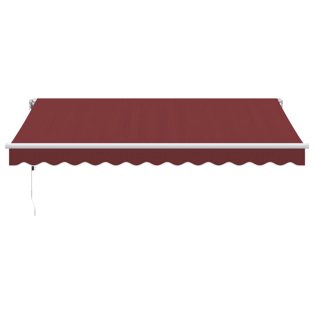 Luifel automatisch uittrekbaar 350x250 cm bordeauxrood – afbeelding 3