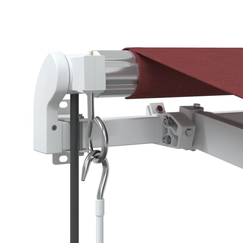 Luifel automatisch uittrekbaar 350x250 cm bordeauxrood – afbeelding 5