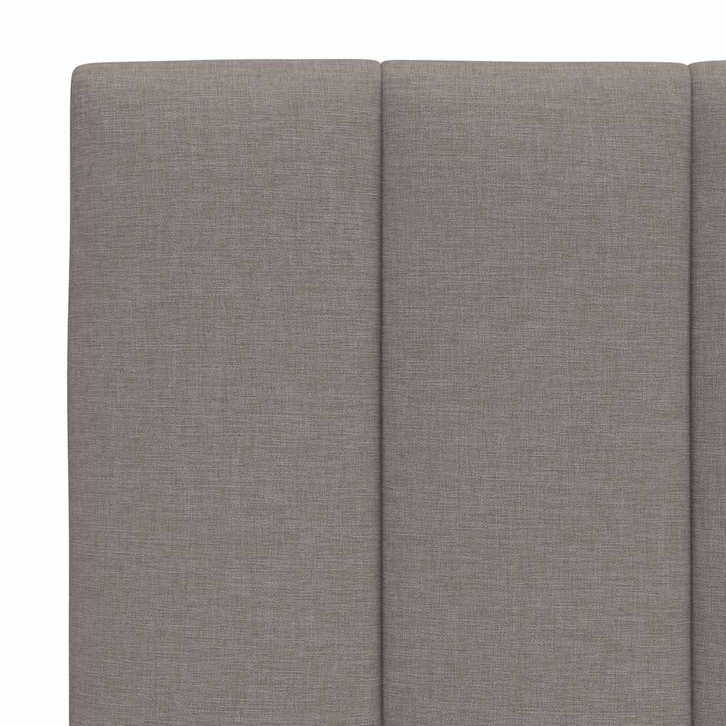 Bedframe zonder matras "Hanko" stof taupe 180x200 cm – afbeelding 11