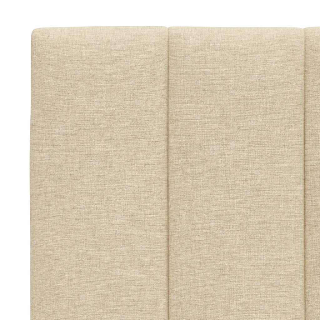 Bedframe zonder matras "Hanko" stof crèmekleurig 180x200 cm – afbeelding 11