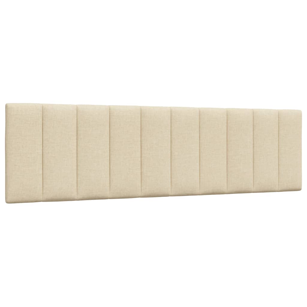 Bedframe zonder matras "Hanko" stof crèmekleurig 180x200 cm – afbeelding 6
