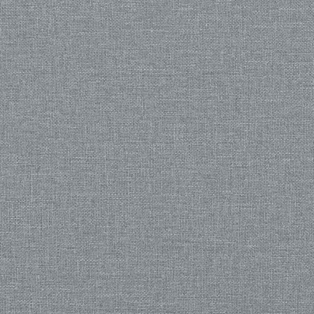 Bedframe zonder matras "Hanko" stof lichtgrijs 200x200 cm – afbeelding 12