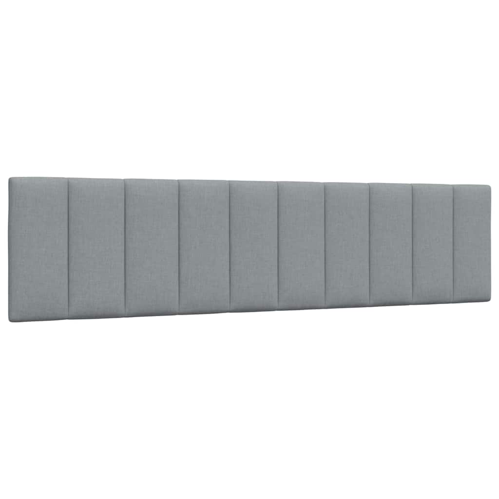 Bedframe zonder matras "Hanko" stof lichtgrijs 200x200 cm – afbeelding 7