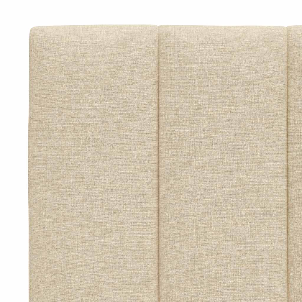 Bedframe zonder matras "Hanko" 90x200 cm stof crèmekleurig – afbeelding 12
