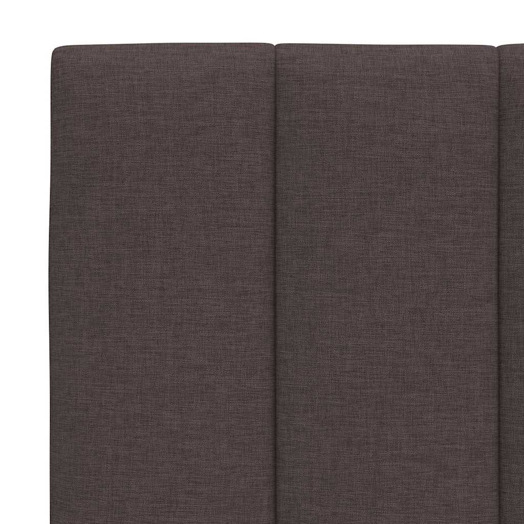 Bedframe zonder matras "Hanko" stof donkerbruin 180x200 cm – afbeelding 12