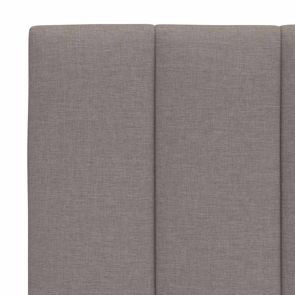 Bedframe zonder matras "Hanko" stof taupe 180x200 cm – afbeelding 12