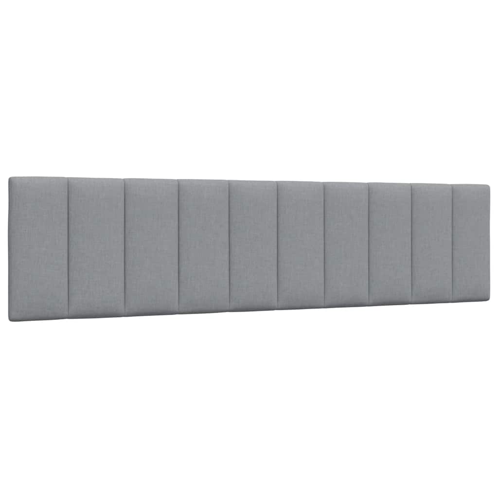 Bedframe zonder matras "Hanko" stof lichtgrijs 200x200 cm – afbeelding 8