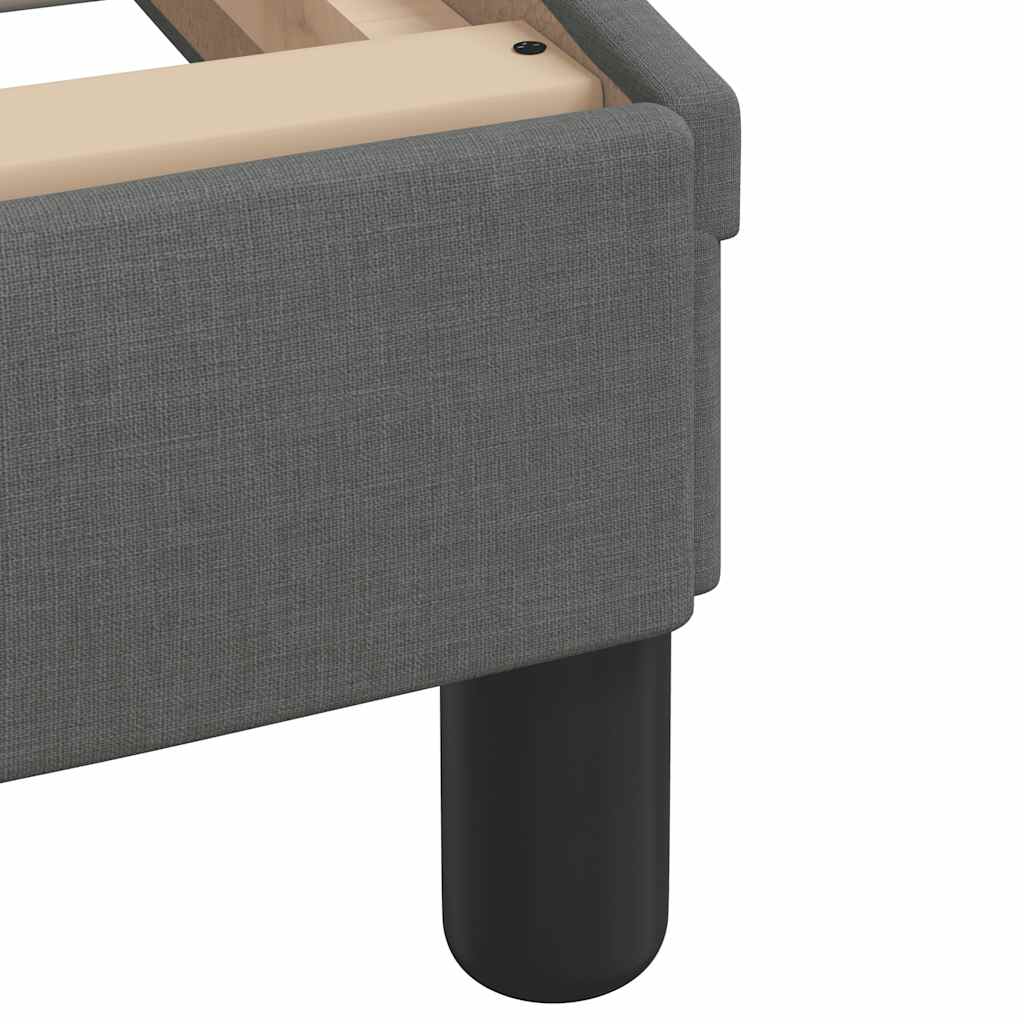 Bedframe zonder matras "Hanko" stof donkergrijs 200x200 cm – afbeelding 11