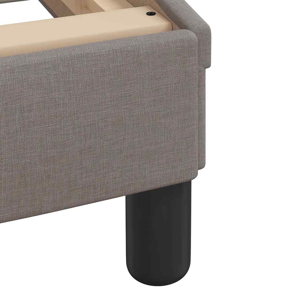 Bedframe zonder matras 90x190 cm stof taupe – afbeelding 10
